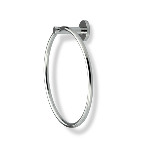 Round Chrome or Satin Nickel Towel Ring StilHaus VE07